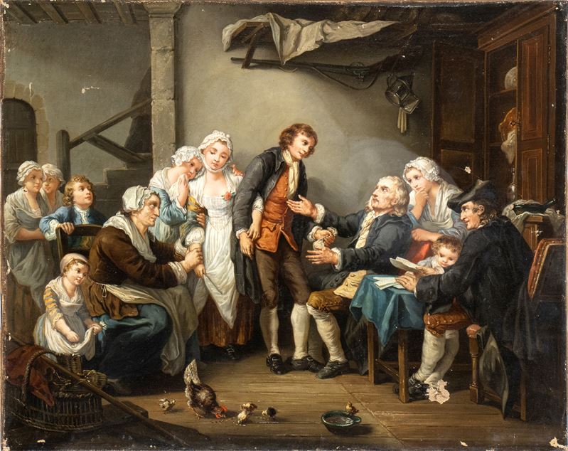 Jean Baptiste Greuze - Le Nozze del Villaggio