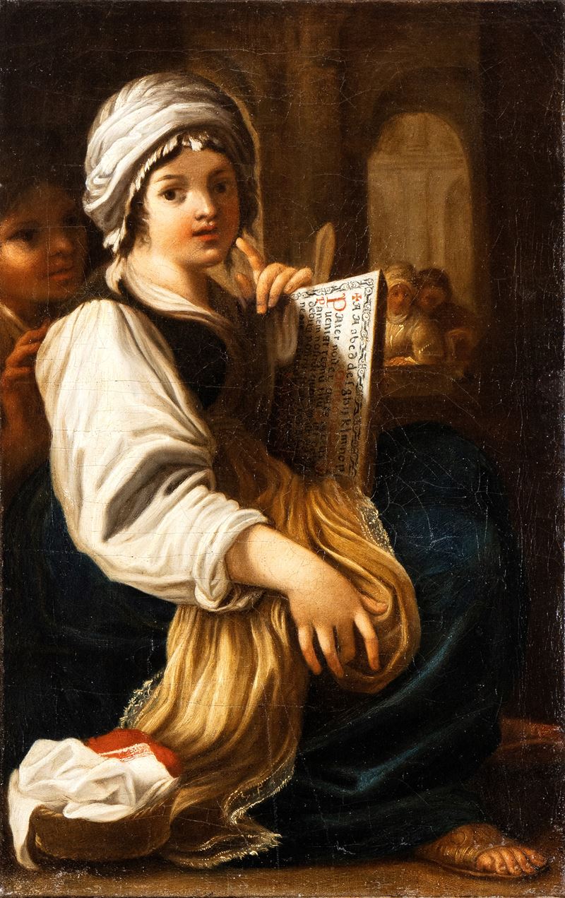 Bartolomeo Schedoni - Scolara con Abecedario e Paternoster