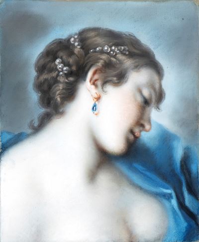 Ritratto di Dama con Orecchino di Zaffiro