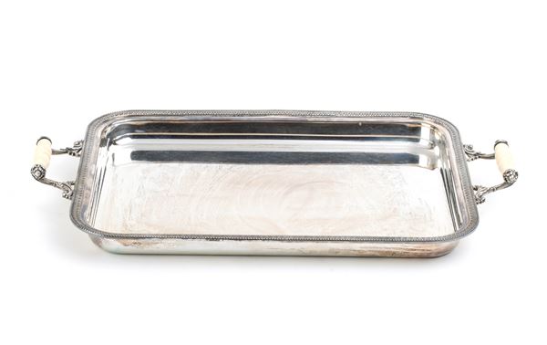 Silver tray - Italy 1950s, mark of Ricci