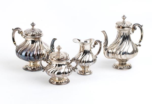 Silver tea set - Italy, 1950s, mark of CESA