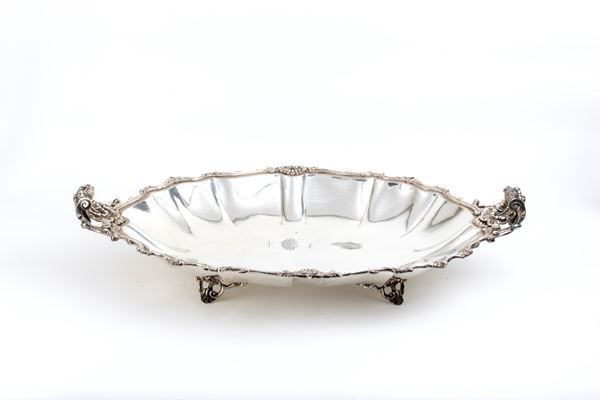 Silver tray - Italy, 20th century
