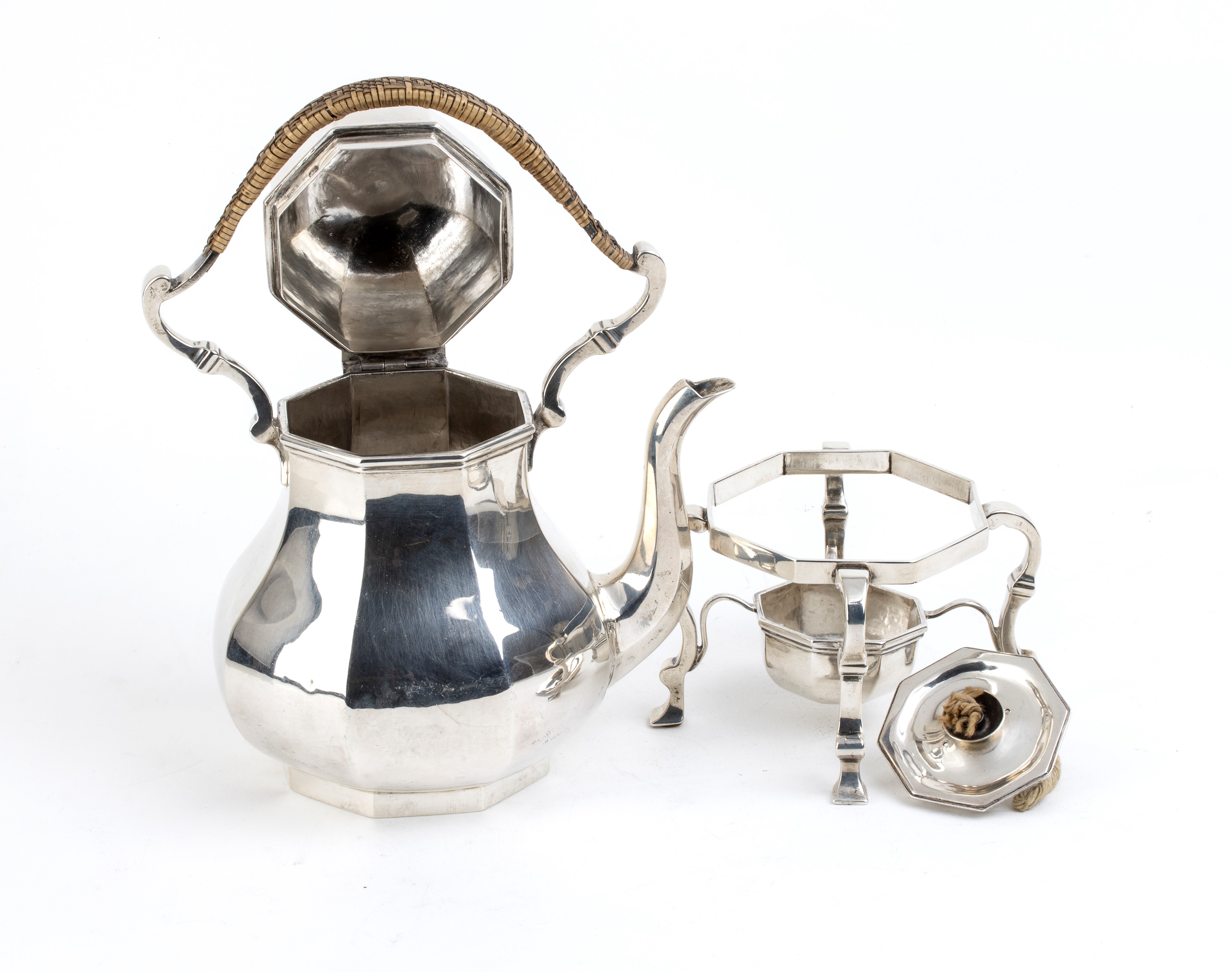 Tea Kettle Inglese in Argento