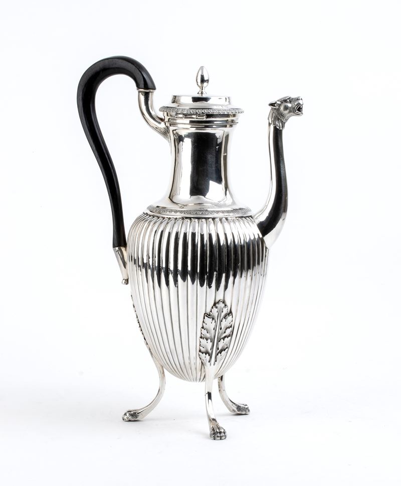 Jean-baptiste Potot - Grande Caffettiera Francese in Argento