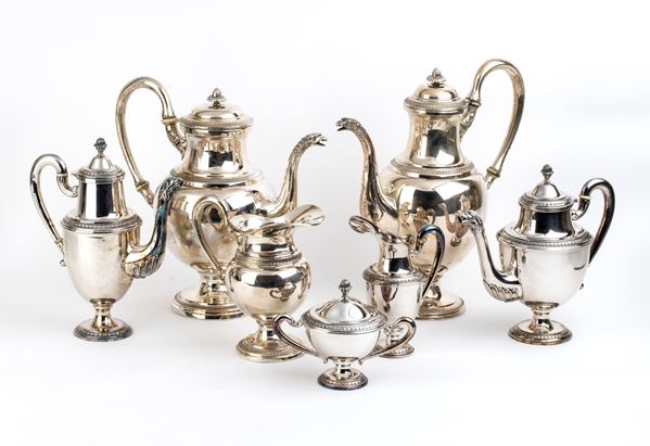 Silver tea set - 20th century