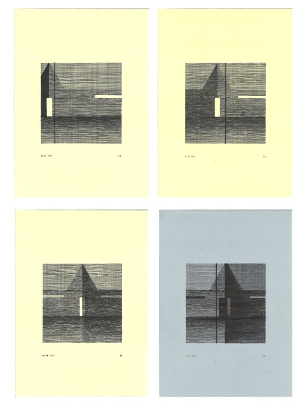 Giorgios  Papaevangeliou - Senza titolo. 4 drawings
