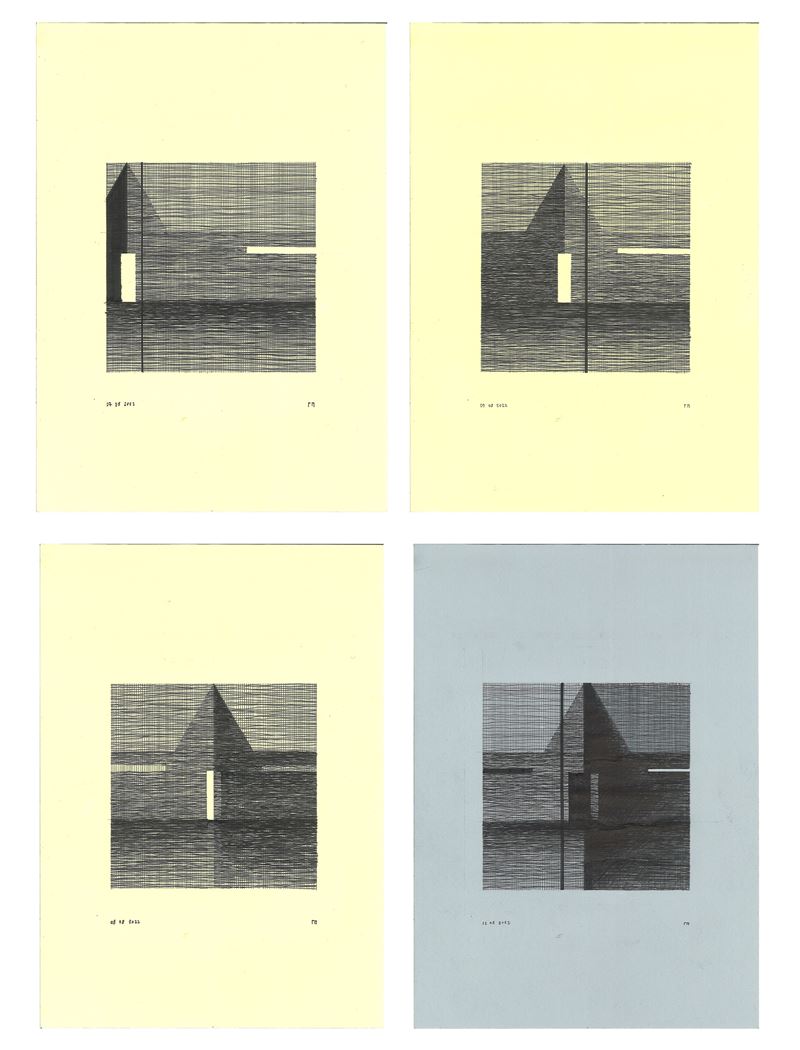 Giorgios Papaevangeliou - Senza Titolo. 4 Disegni