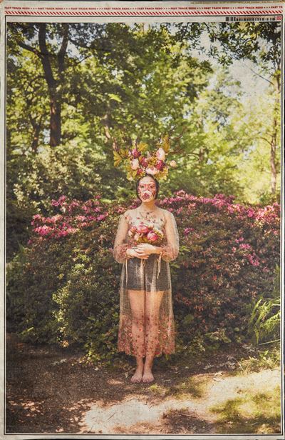 Me As Flowers in Landscape - Reference To Frida Kahlo 29062018 (in Collaborazione con Victoria Ca...