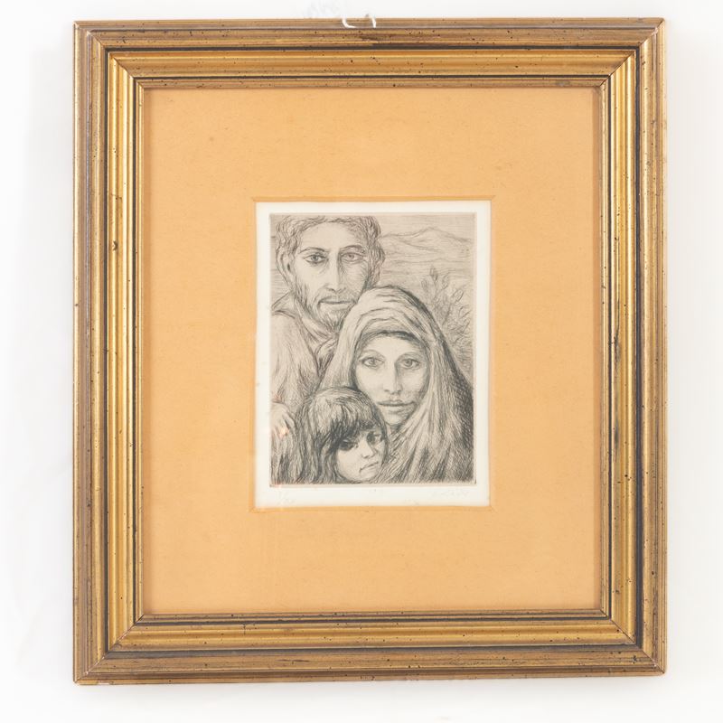 Carlo Levi - La Famiglia, Multiplo su Carta