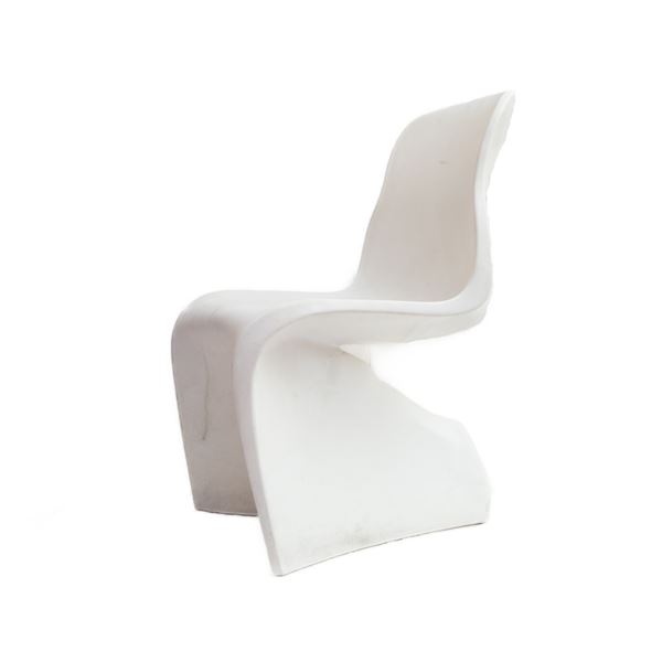 FABIO NOVEMBRE - Him, polyethylene chair in matt white