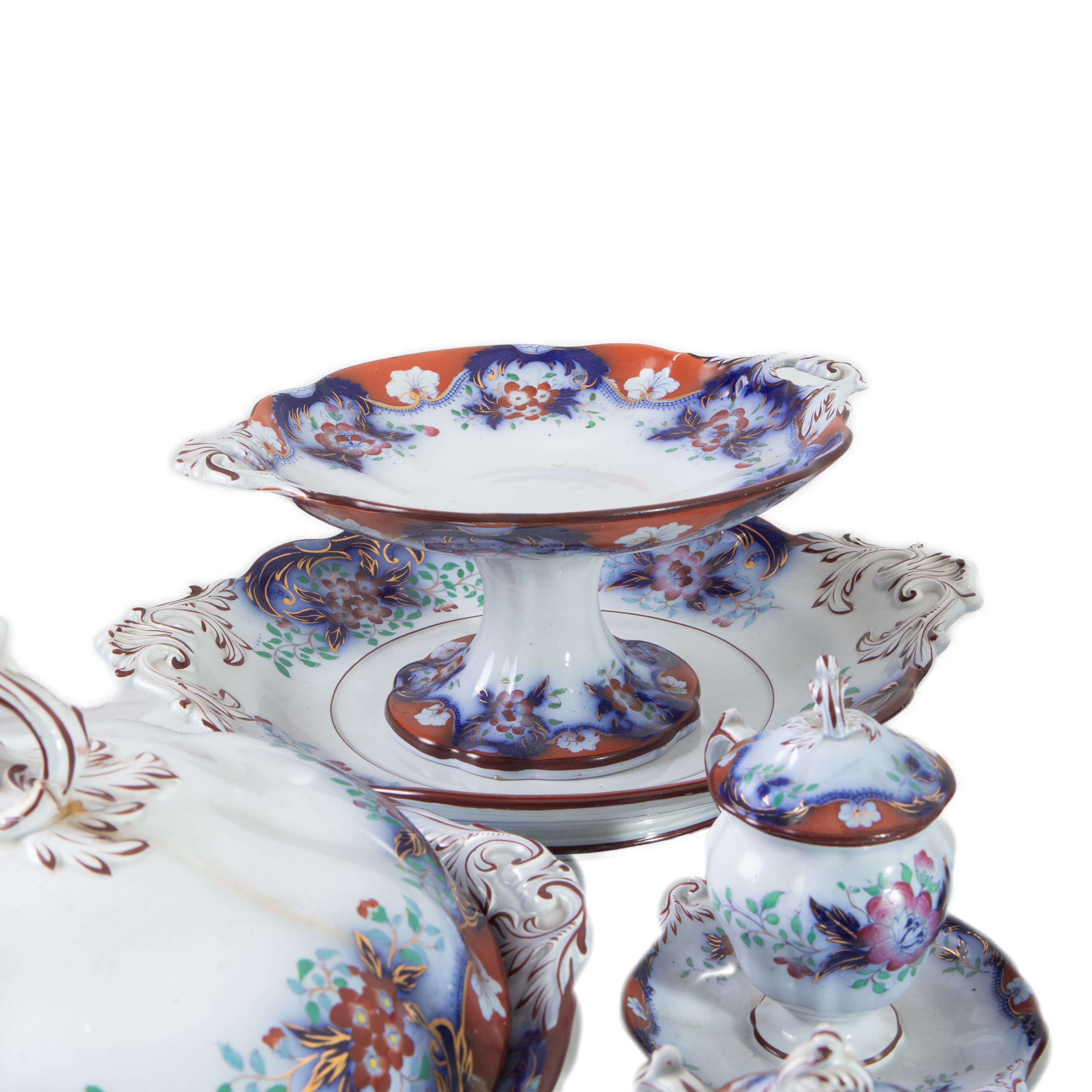 Servito in Ceramica a Decoro Giapponese Modello Yeddo