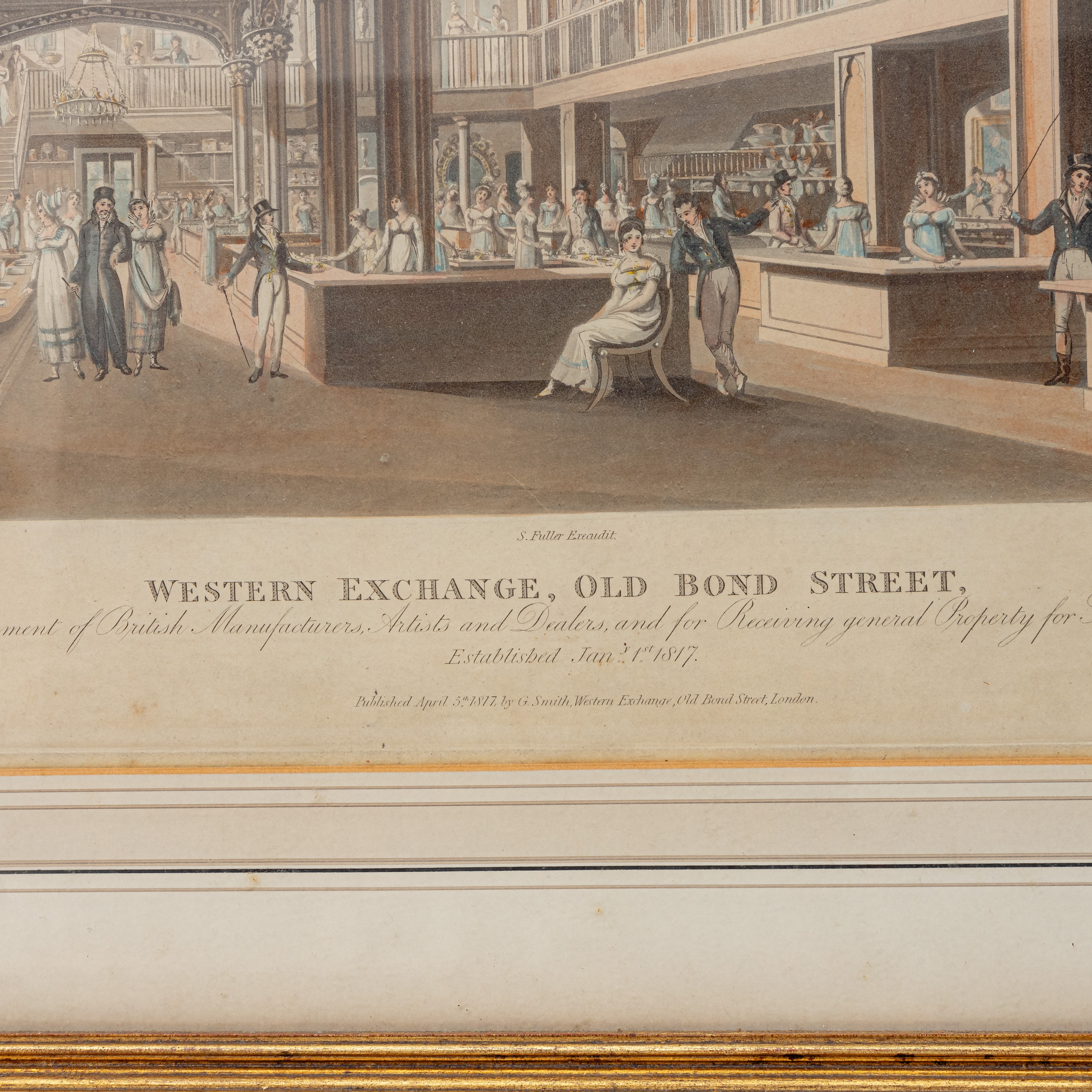 Lotto di quattro multipli su carta con vedute d'interni