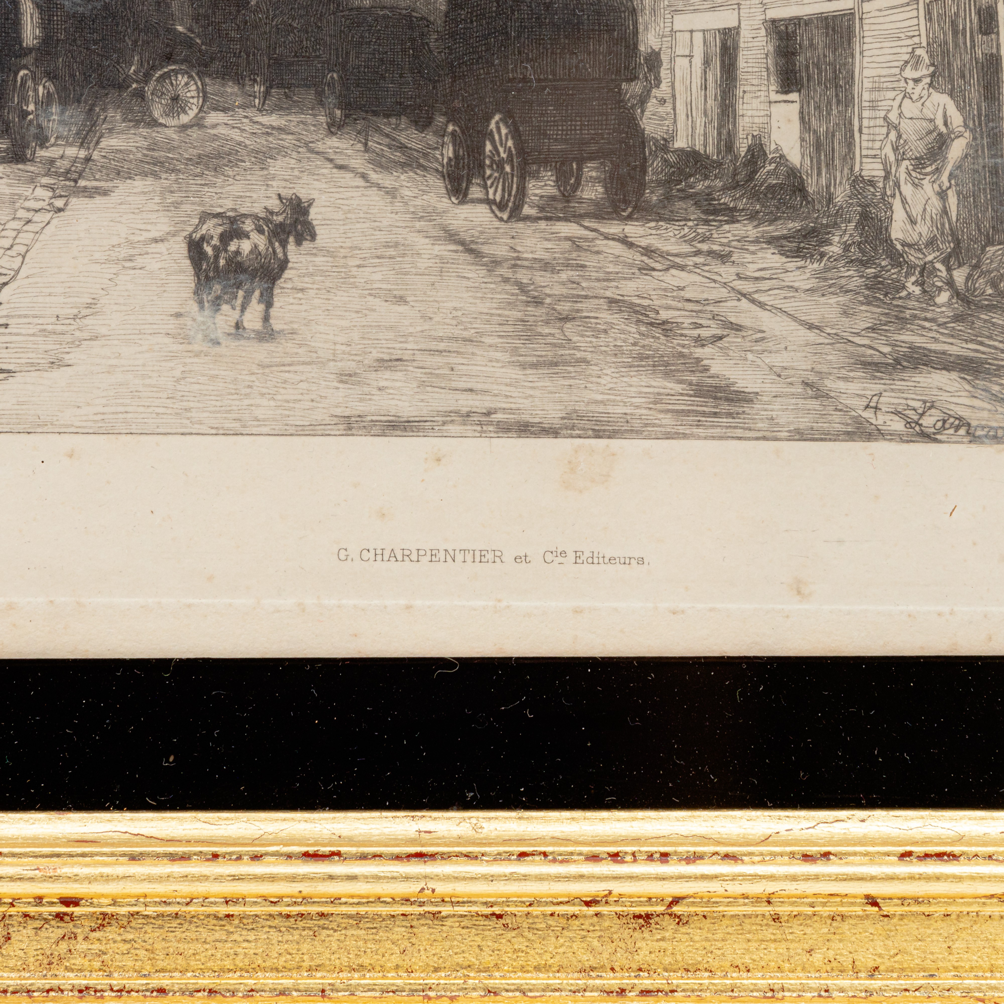 Lotto di cinque multipli su carta a soggetti e misure differenti