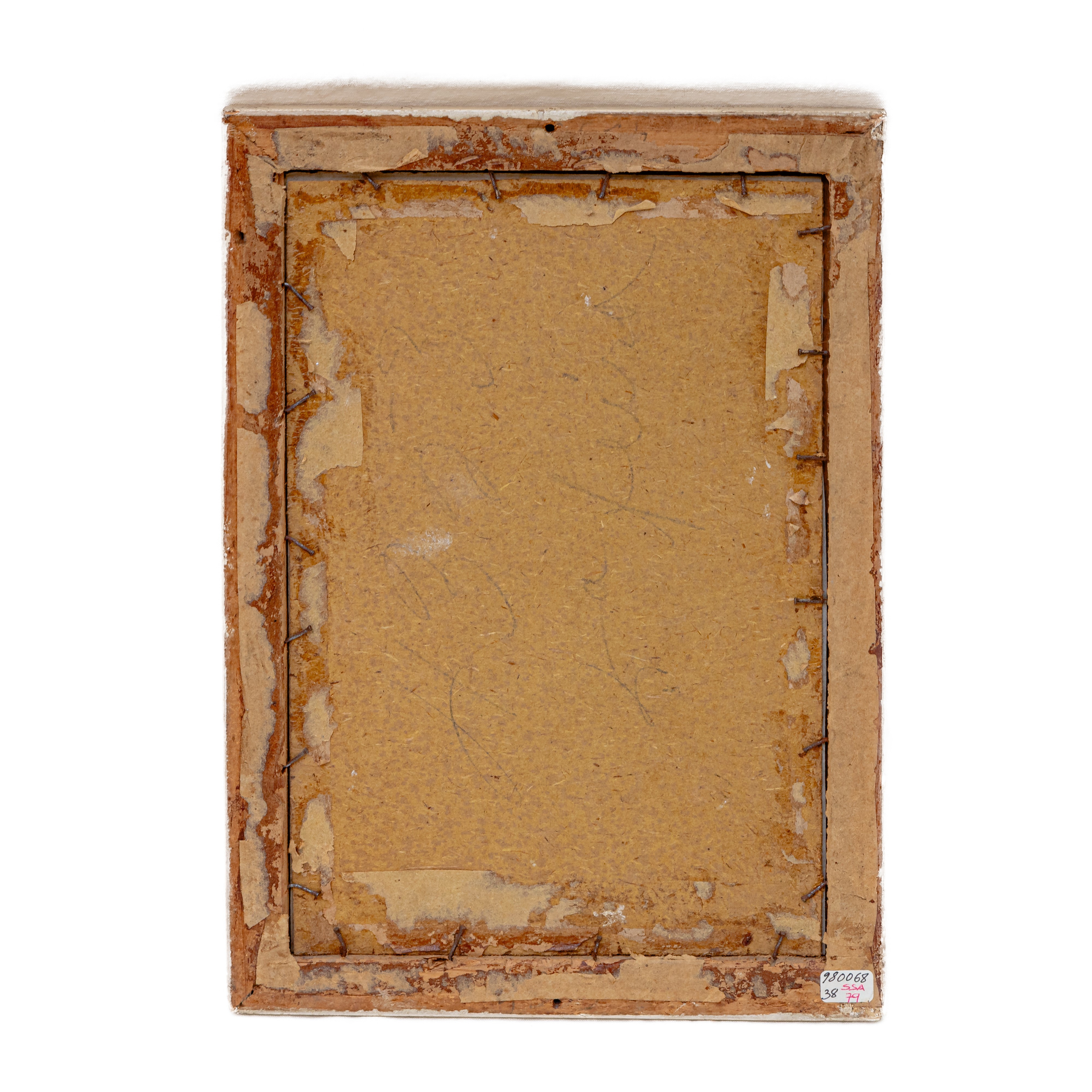 Ritratti virili, lotto di due disegni a matita scura su carta