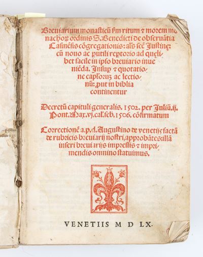 Breviarium O.s.b.monasticum Ritum Et Morem Monachorum Ordinis S. Benedicti De Observantia Casinen...