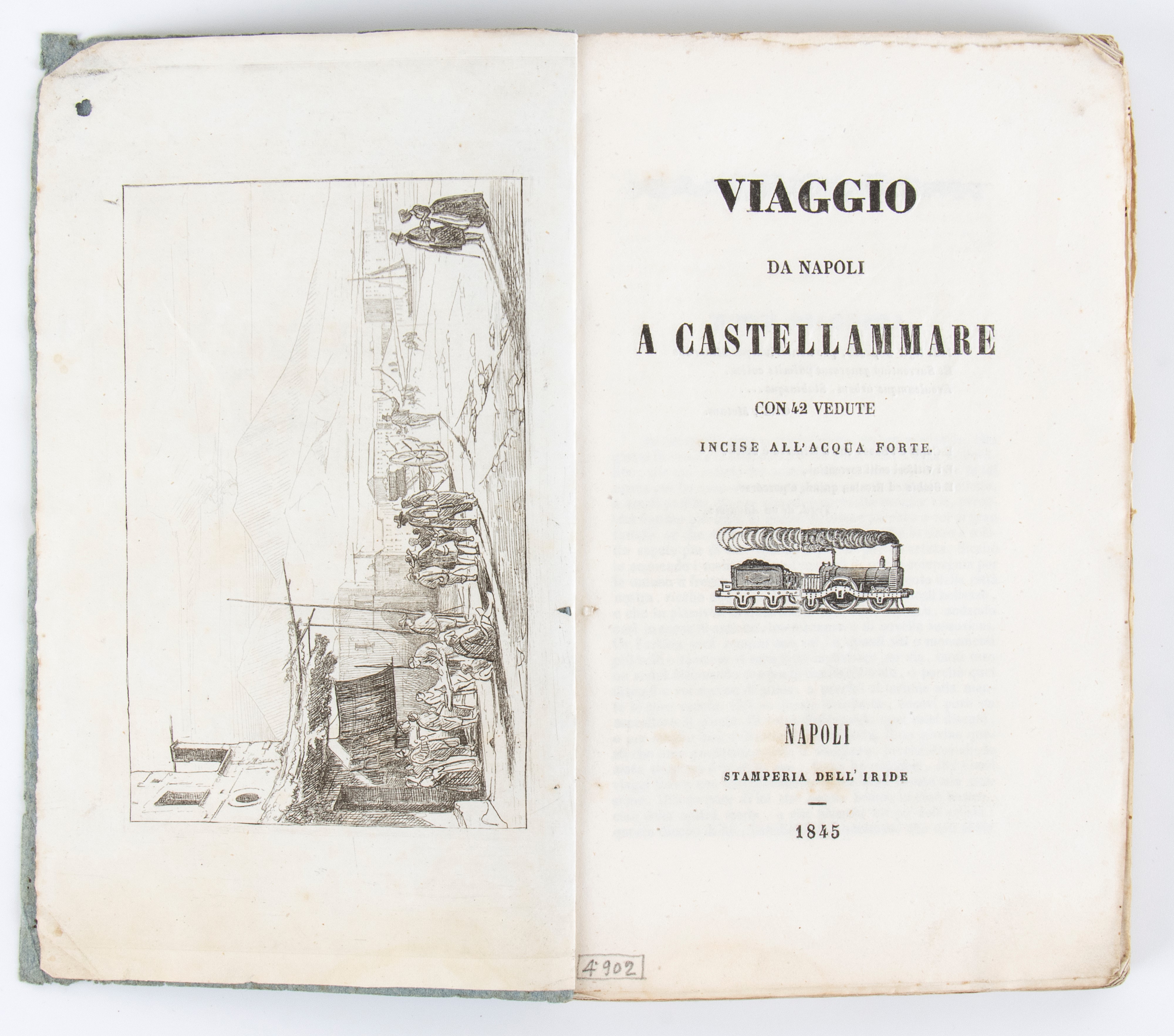 Alvino Francesco. Viaggio da Napoli a Castellammare. Napoli 1845