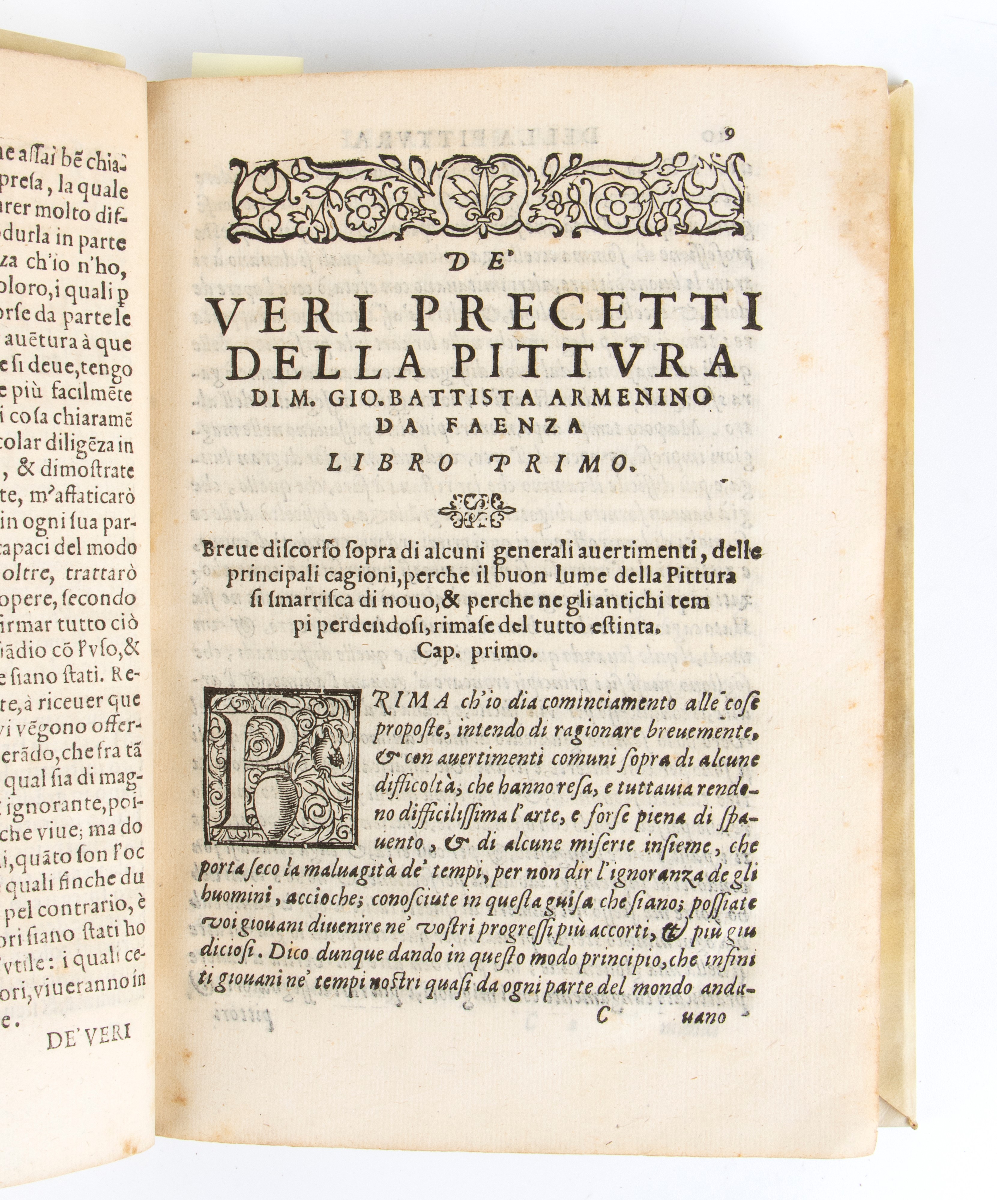 Giovanni Battista Armenini. De' Veri Precetti della Pittura di Giovan Battista Armenini da Faenza...