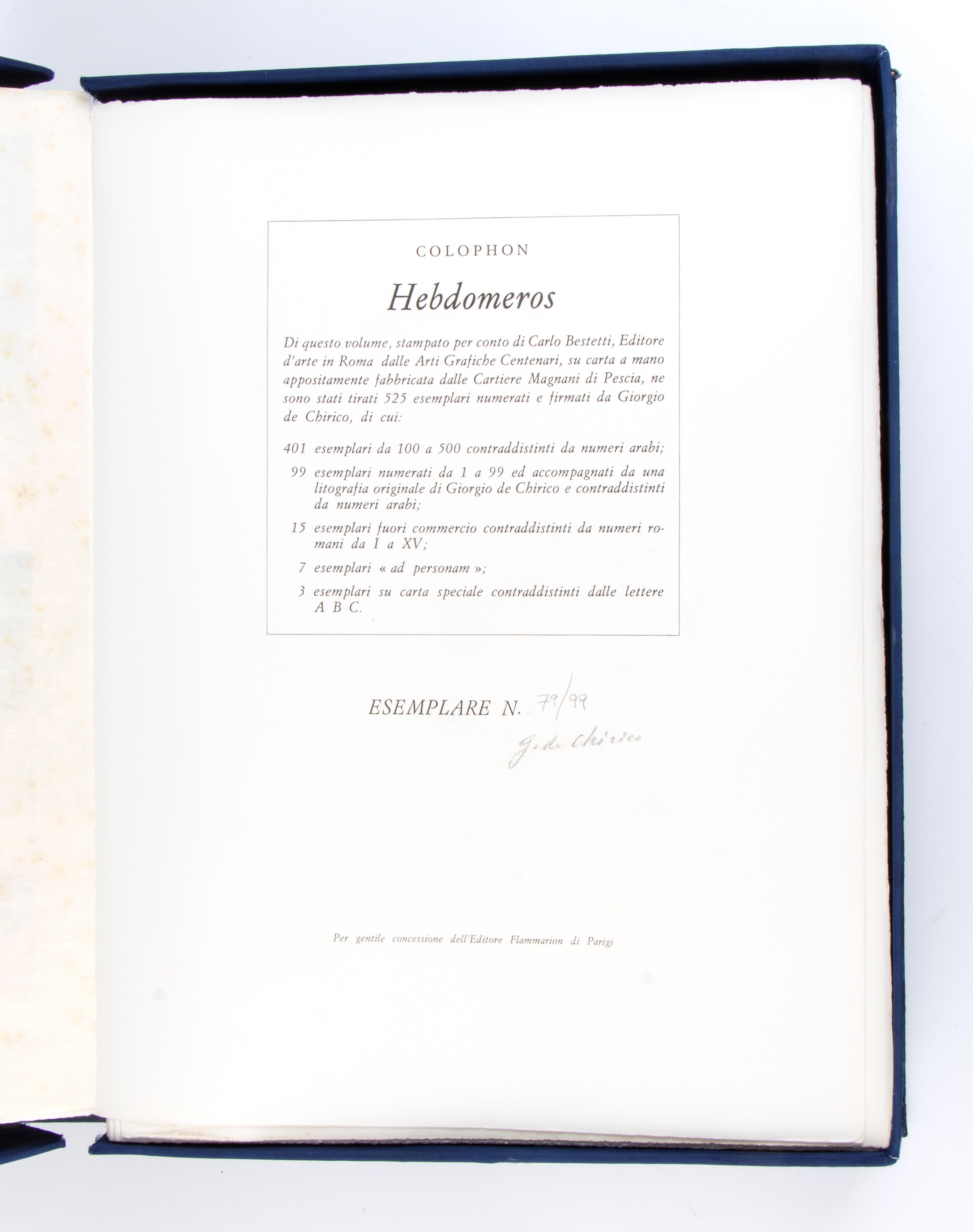 De Chirico Giorgio Hebdomeros
