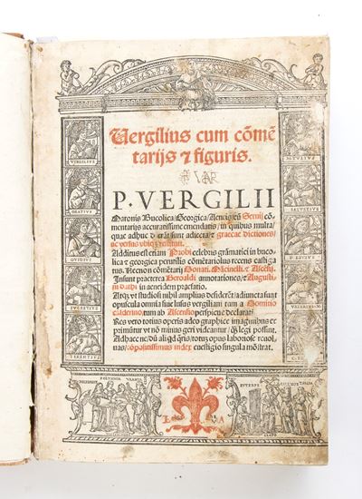 Virgilio Maro Publius. Vergilius Cum Commentarij & Figuris. Venezia 1522