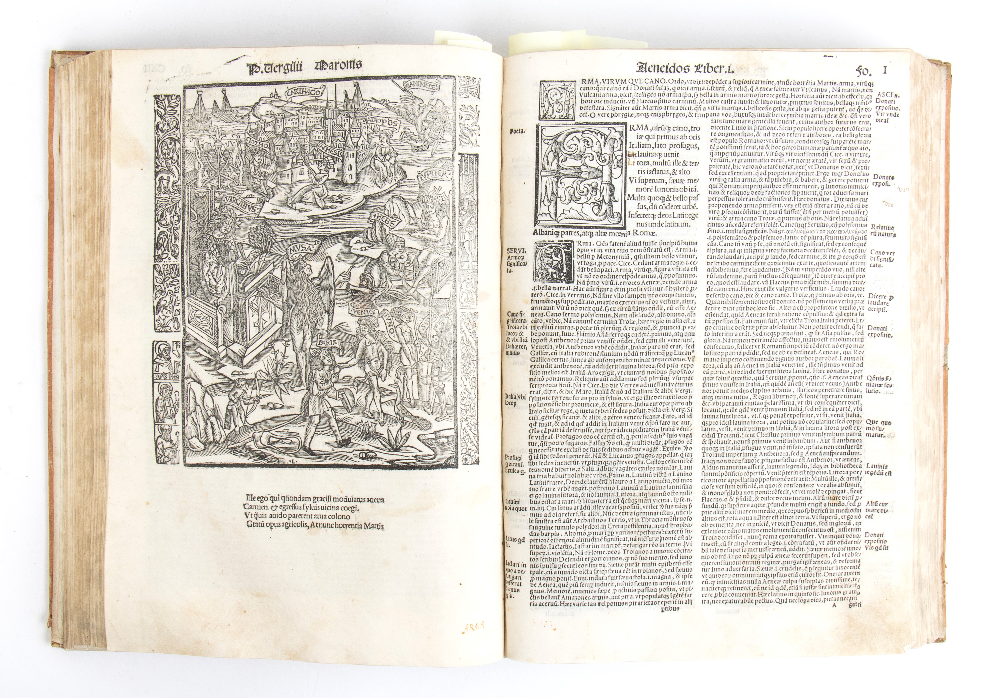 Virgilio Maro Publius. Vergilius Cum Commentarij & Figuris. Venezia 1522