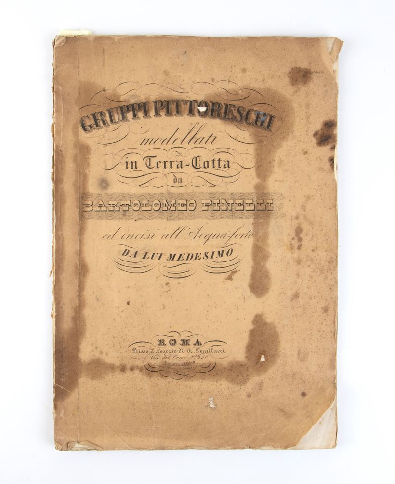Pinelli, Bartolomeo. Gruppi Pittoreschi Modellati in Terra Cotta / da Bartolomeo Pinelli ed Incis...