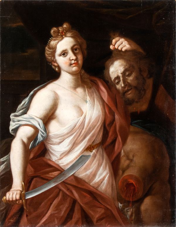 Artista bolognese, XVII secolo - Judith with the head of Holofernes