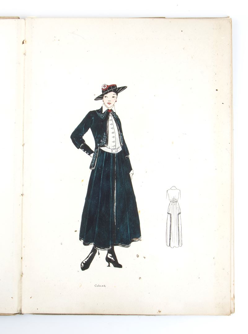 Album di 21 Disegni di Moda. Inizi XX Secolo