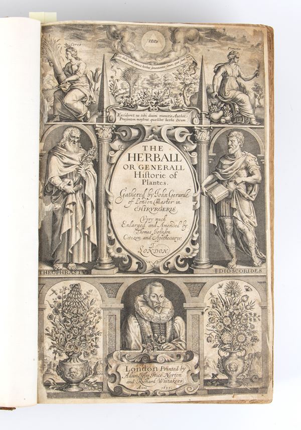 GERARD JOHN. THE HERBALL OR GENERAL HISTORIE OF PLANTES. London 1633