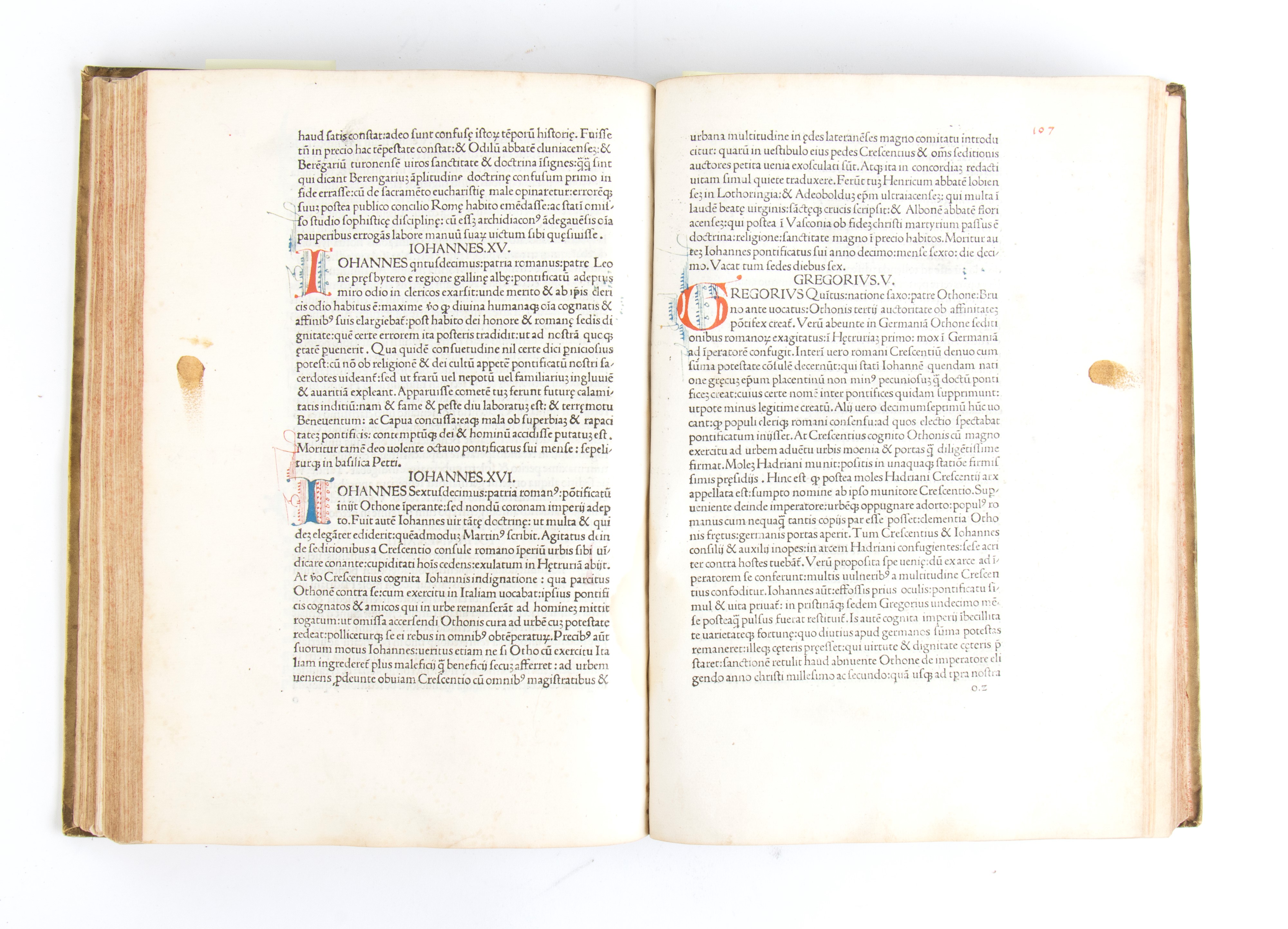 Platina. Vita dei Pontefici Prima Edizione 1479. Venezia Johannes De Colonia And Johannes Manthen...