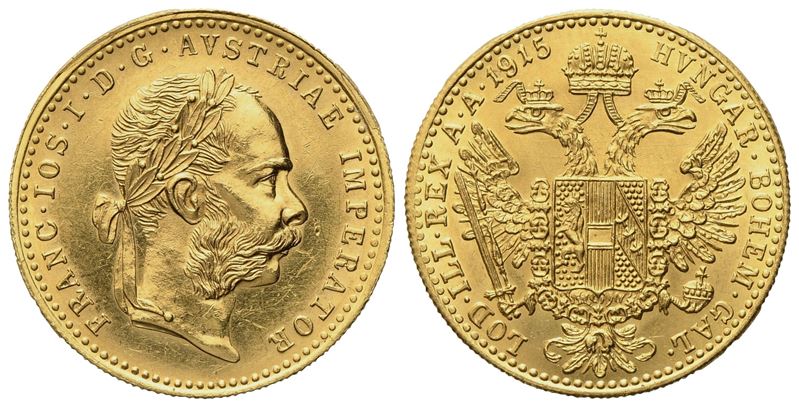 Austria. Francesco Giuseppe (1848-1916). Ducato 1915. Au (3,52 G; 19,5 MM)