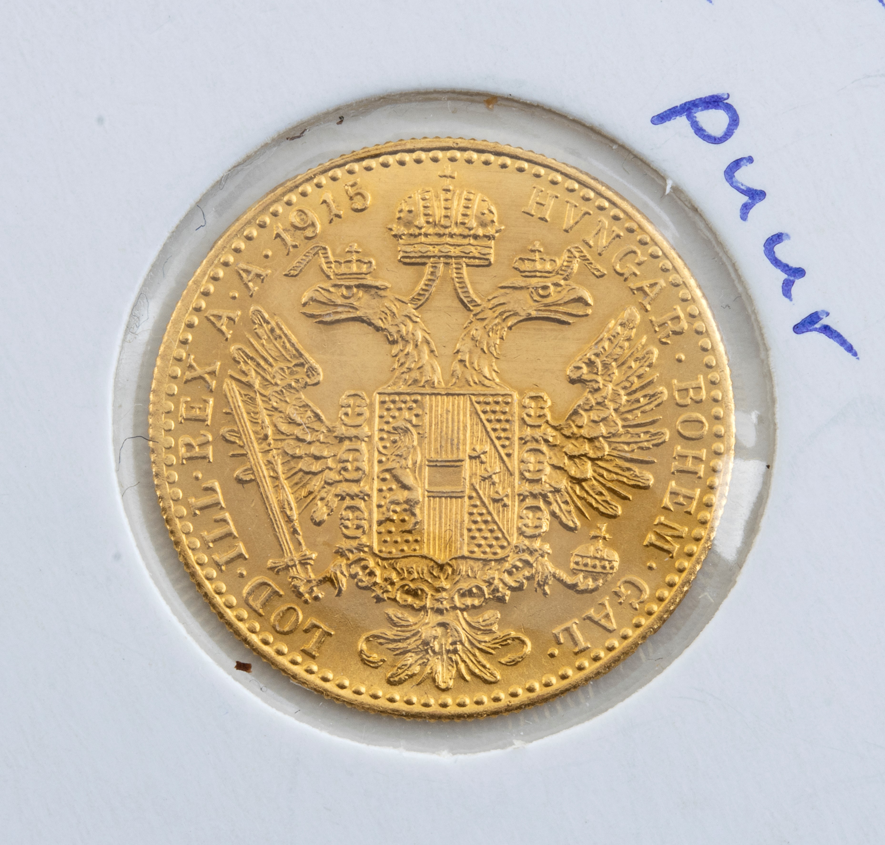 AUSTRIA. Francesco Giuseppe (1848-1916). Ducato 1915. Au (3,52 g; 19,5 mm)