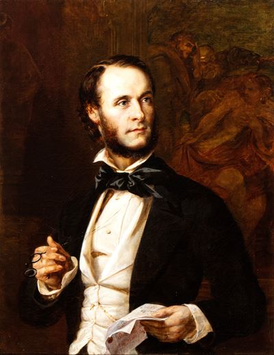 Ritratto di Gentiluomo con Lettera e Occhiali