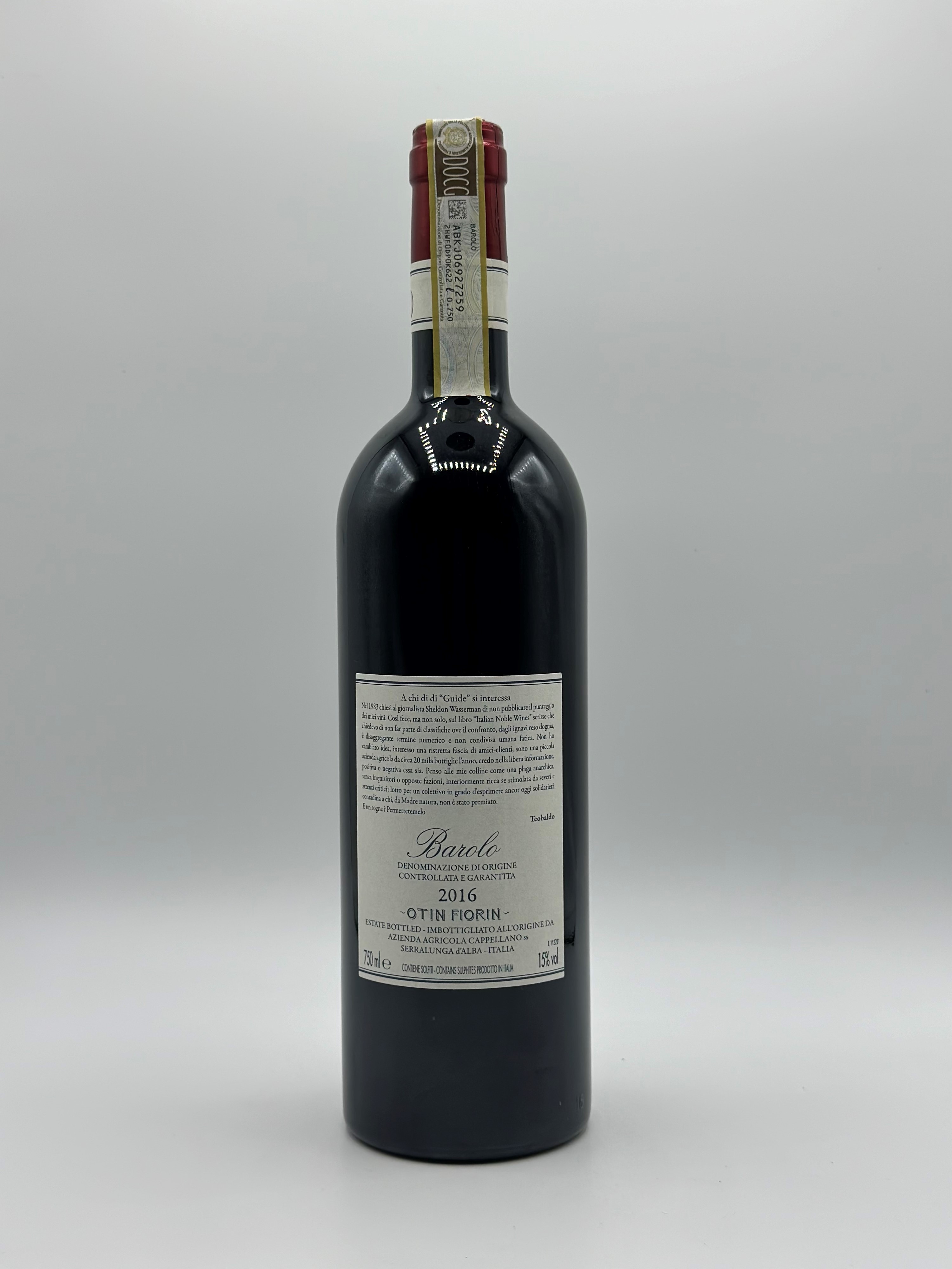 Giuseppe Cappellano, Barolo Otin Fiorin Pie Franco - Michet, 2016