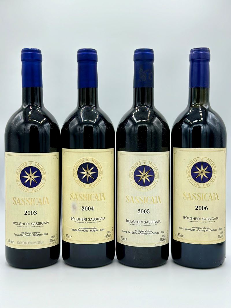 Tenuta San Guido, Sassicaia, 2003-2004-2005-2006