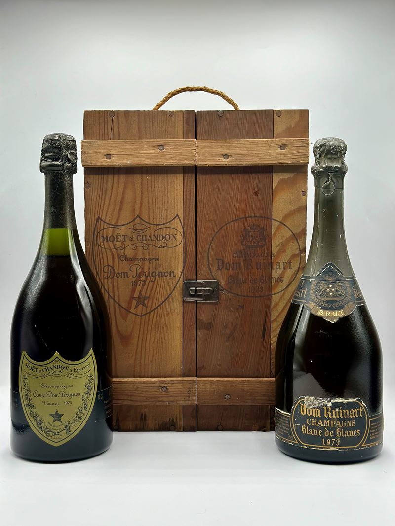 Moët & Chandon, Dom Pérignon Brut Vintage 1973 - Dom Ruinart Blanc De Blancs Brut 1973