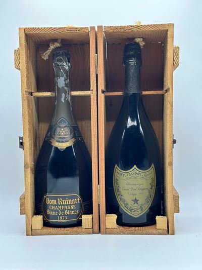 Moët & Chandon, Dom Pérignon Brut Vintage 1973 - Dom Ruinart Blanc De Blancs Brut 1973