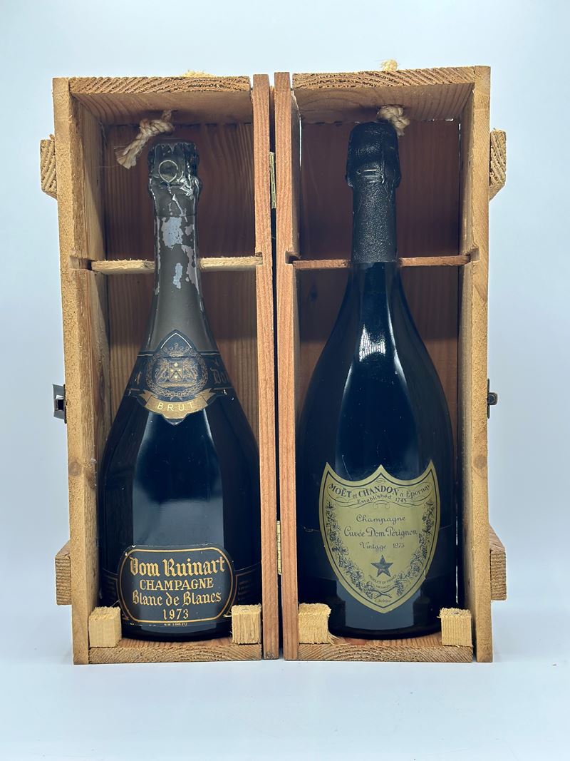 Moët & Chandon, Dom Pérignon Brut Vintage 1973 - Dom Ruinart Blanc De Blancs Brut 1973