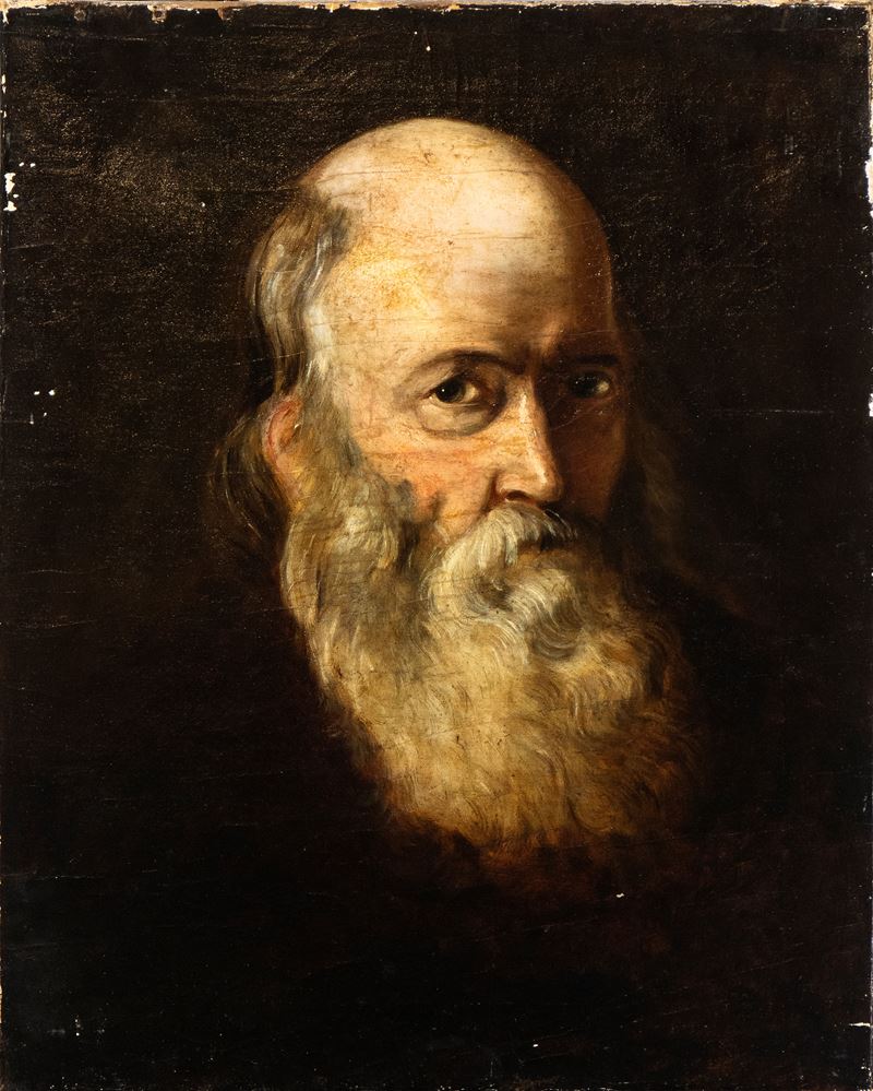 Artista Fiammingo, XVII Secolo - Ritratto Virile con Barba