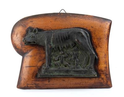 Bassorilievo in Bronzo Rappresentante Lupa Capitolina