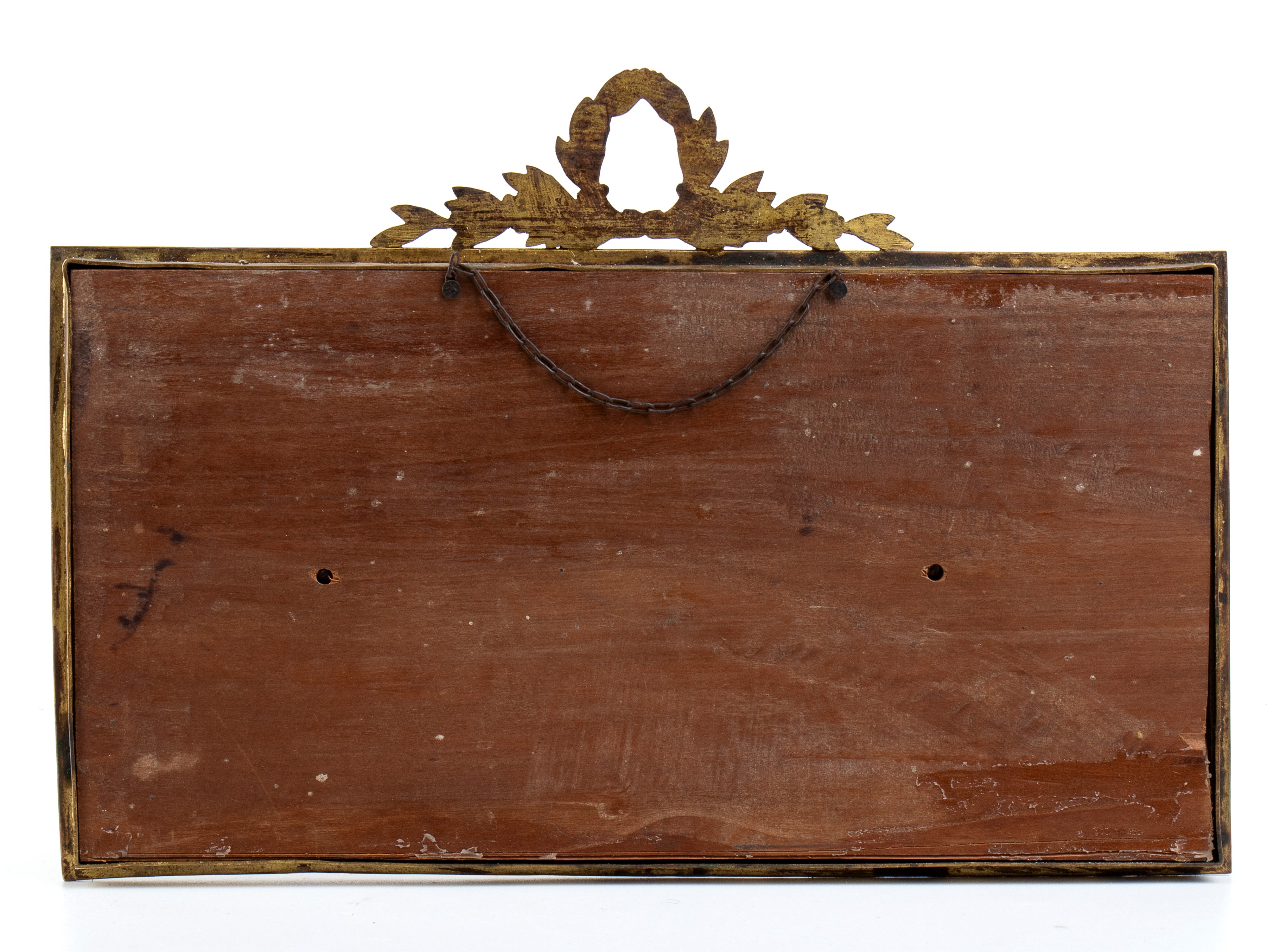 Tre Medaglioni in Bronzo in Cornice