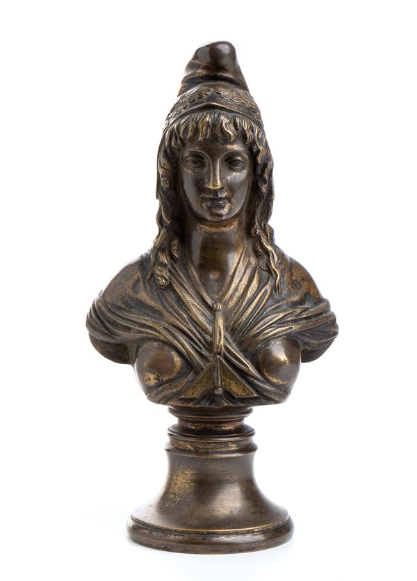 bust of Marianna in bronze