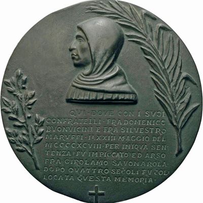 Girolamo Savonarola. Medaglia 1898 per il IV Centenario della Morte