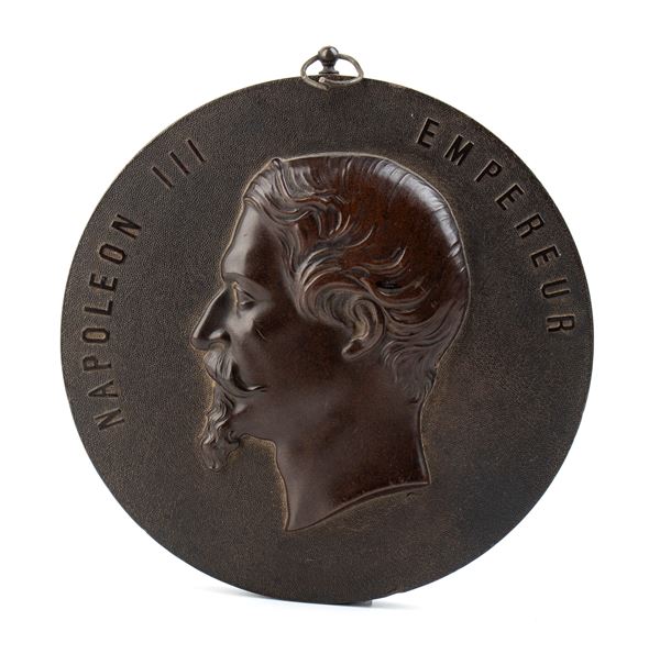 Miniatura in bois dourci raffigurante Napoleone III