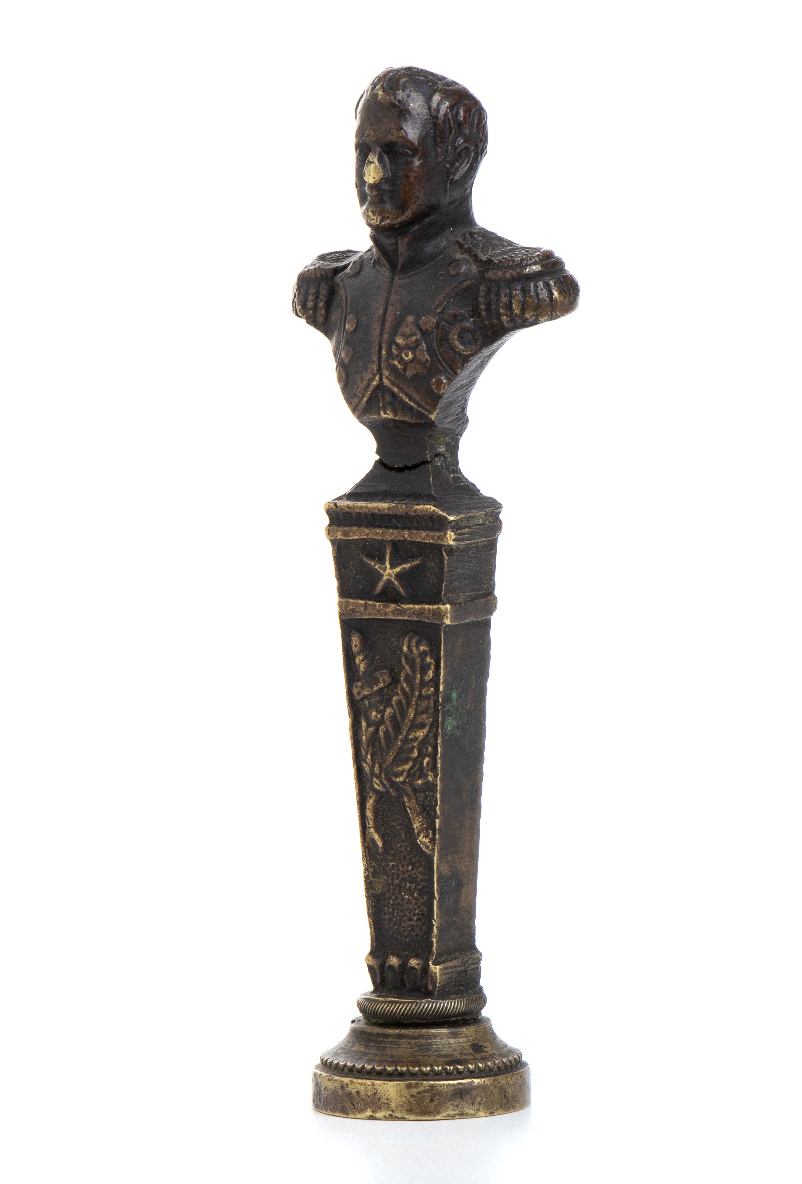 Sigillo in Bronzo con Busto di Napoleone
