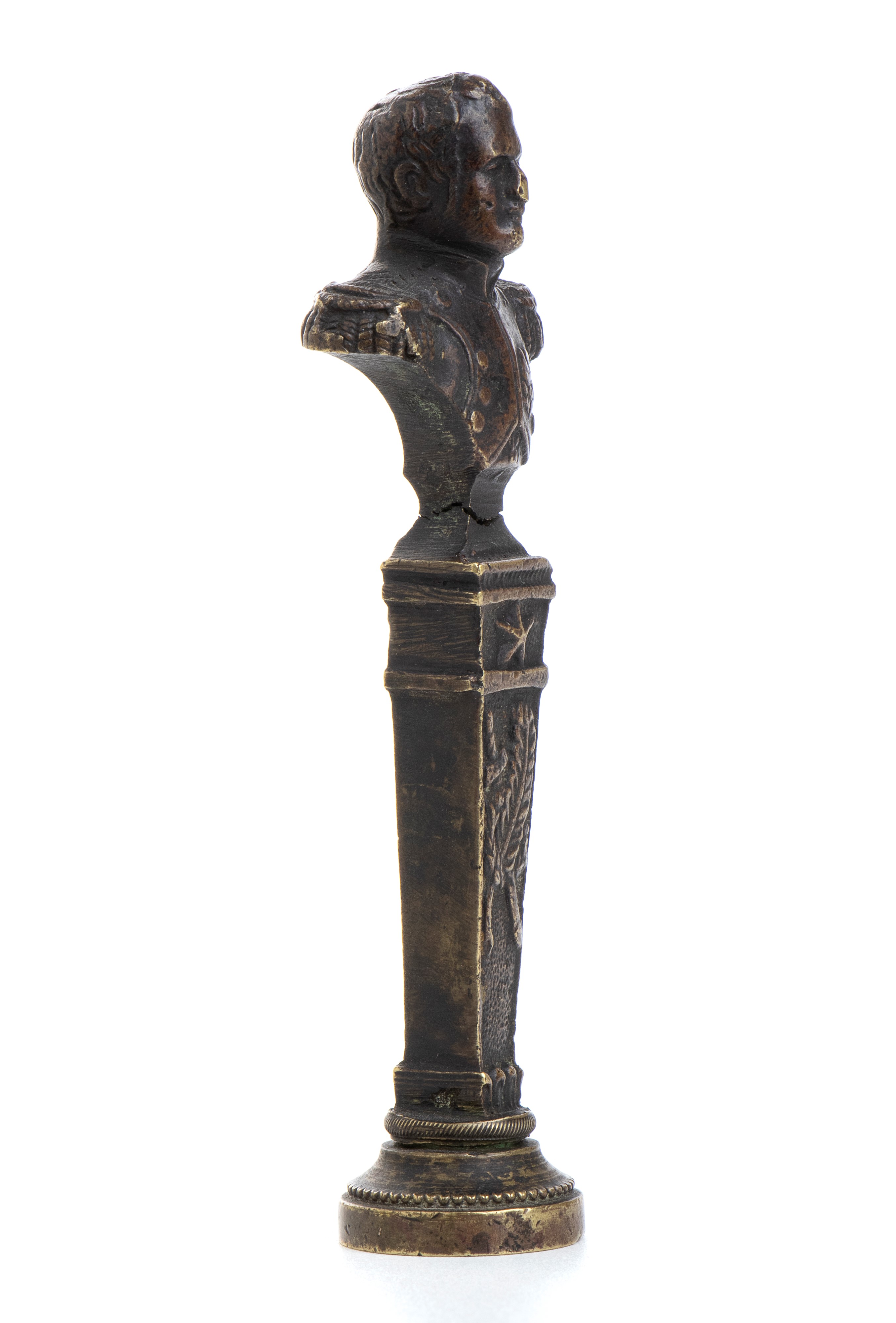 Sigillo in Bronzo con Busto di Napoleone