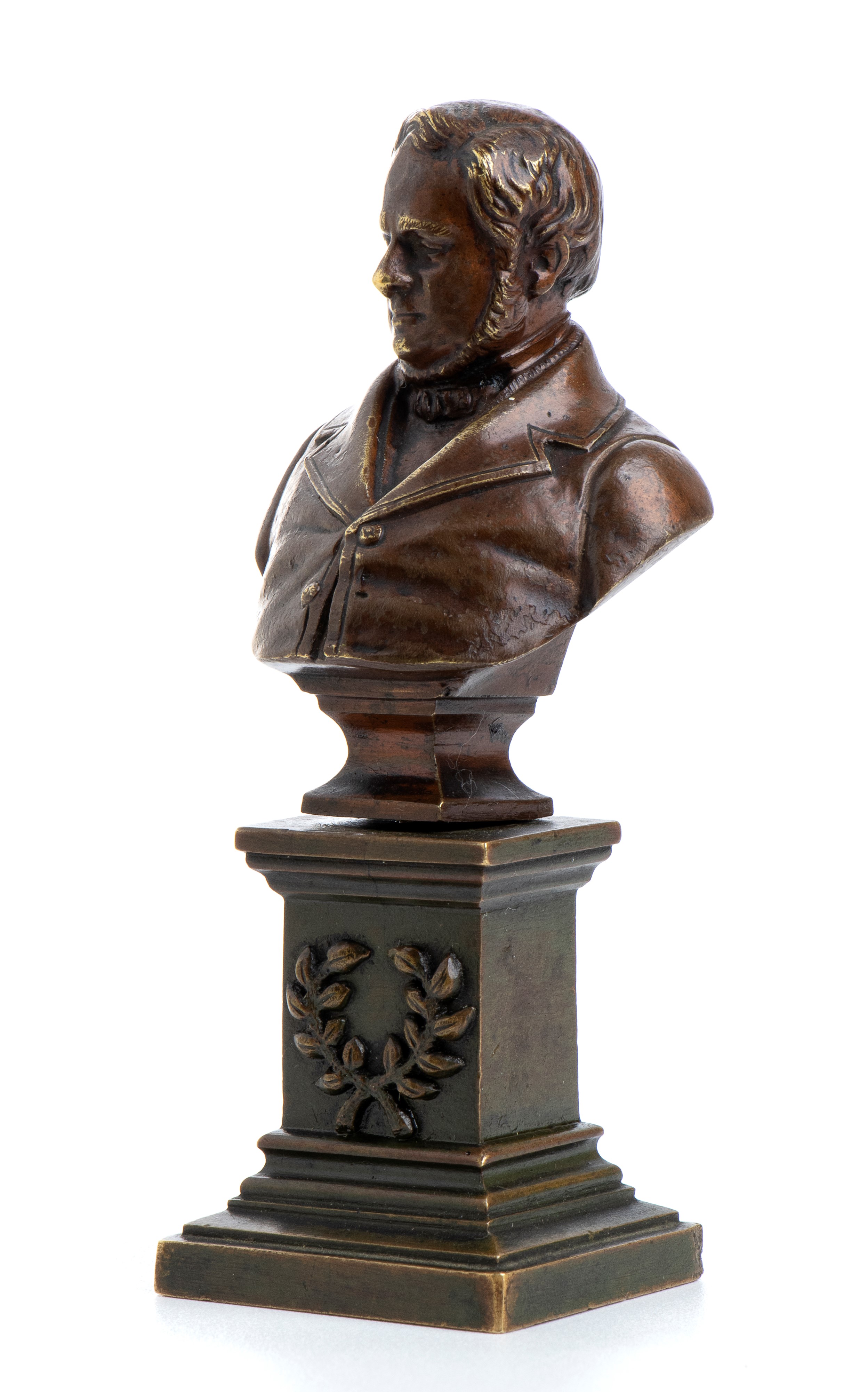 Piccolo Busto in Bronzo di Camillo Benso Conte di Cavour