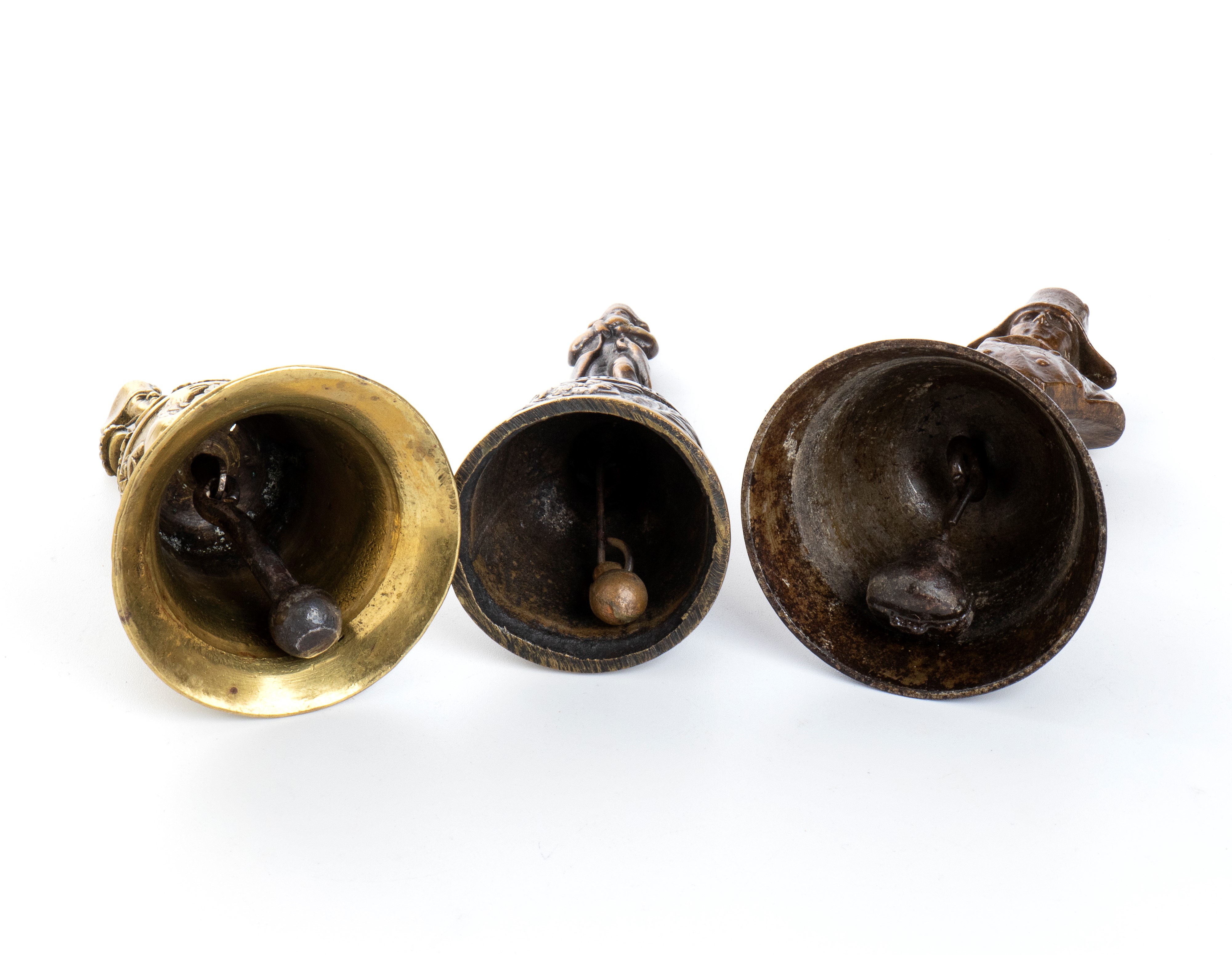 3 Campanelli in Vari Materiali con L’effigie di Napoleone