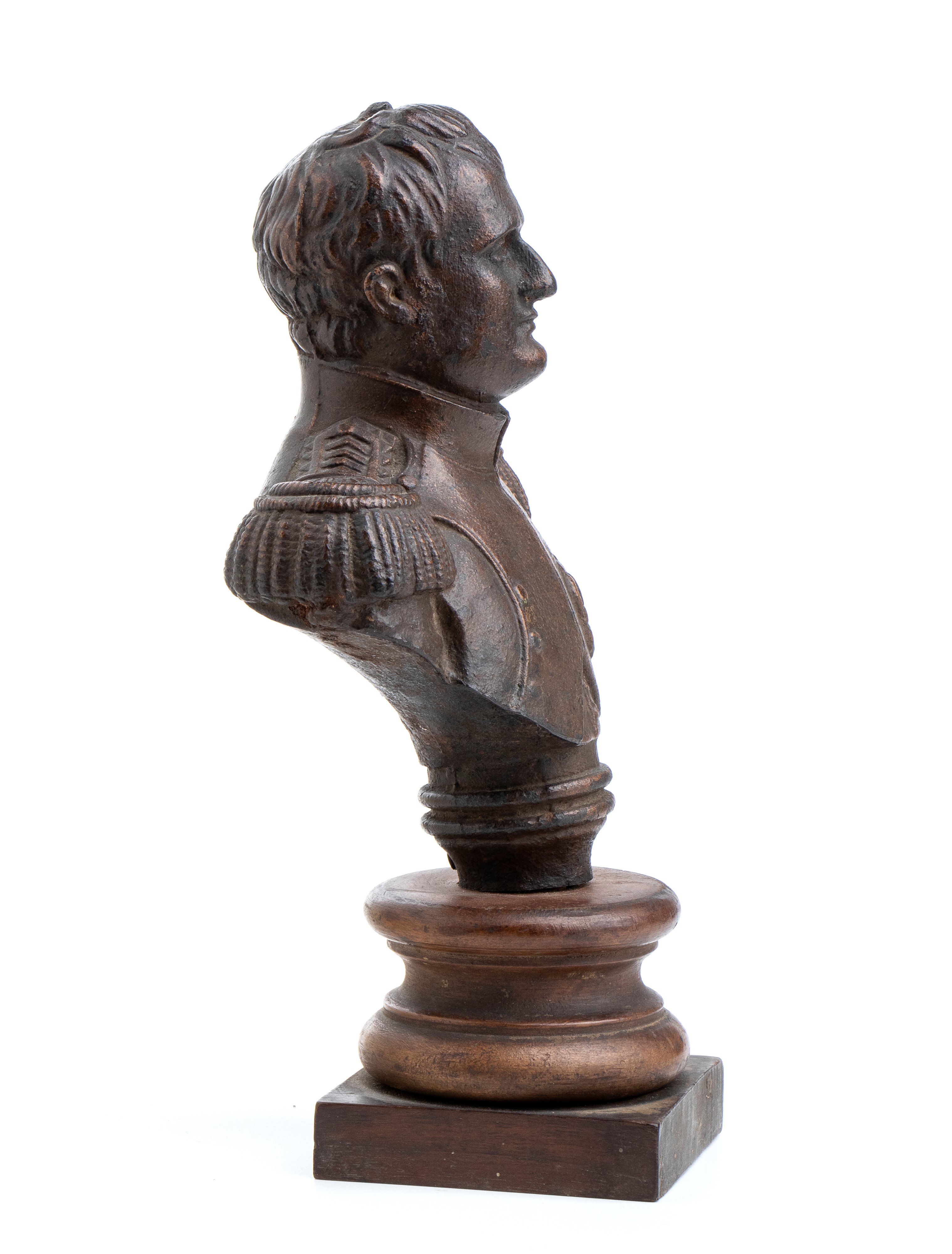 Piccolo Busto di Napoleone con Base in Legno