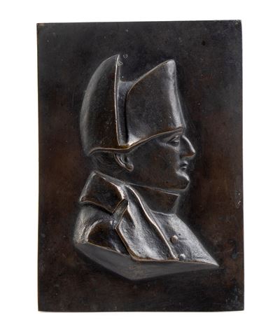 Placchetta in Bronzo con Busto di Napoleone