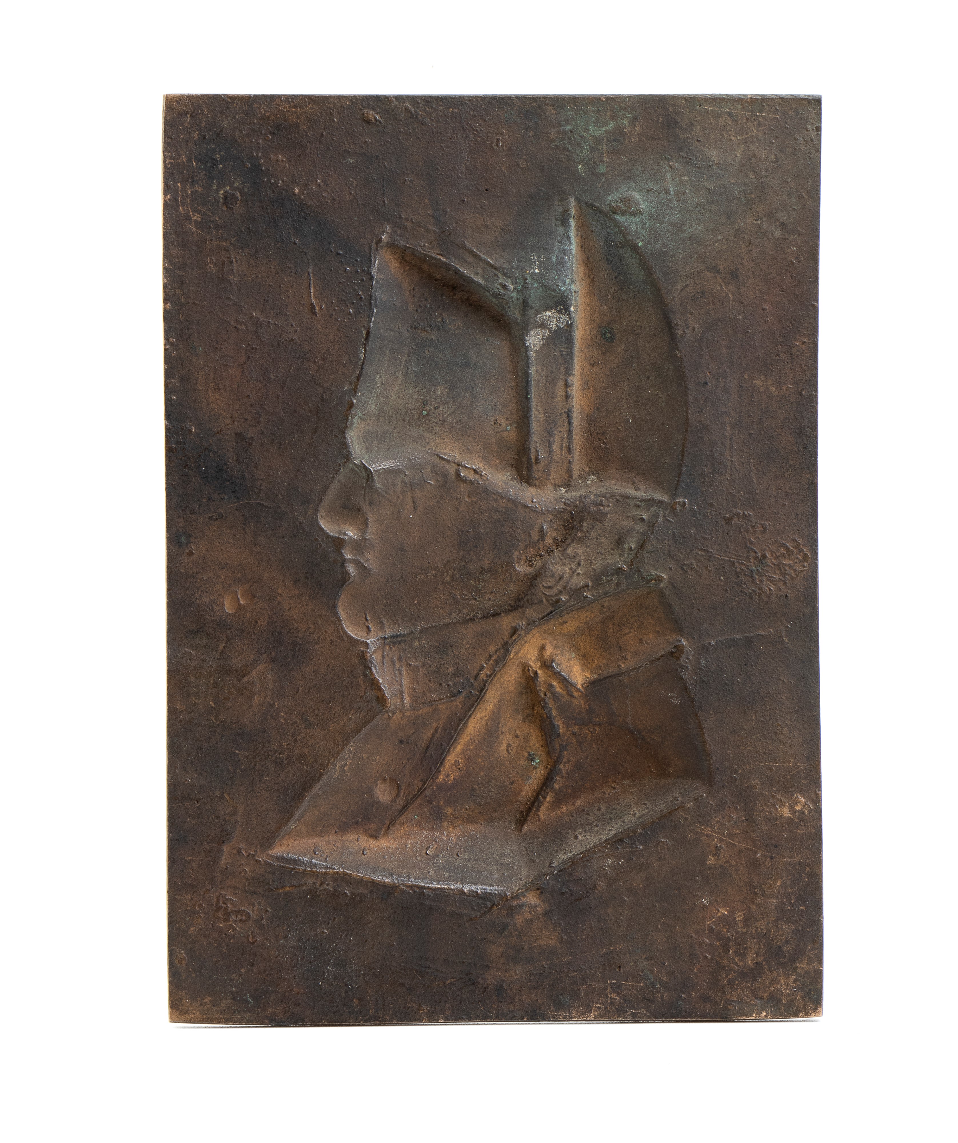 Placchetta in Bronzo con Busto di Napoleone